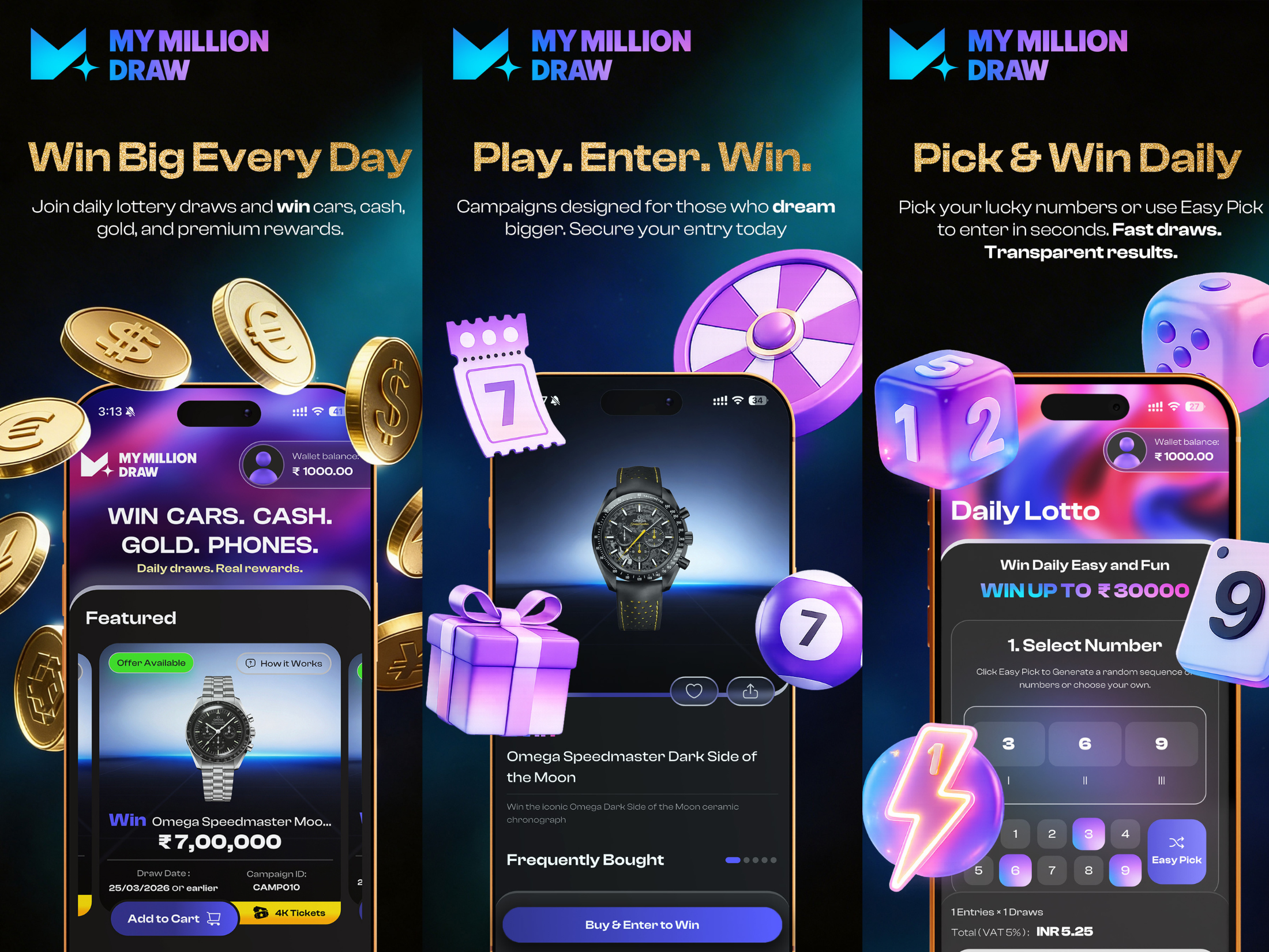 Prize Draws & Gaming App